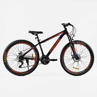 Велосипед Спортивний Corso 27.5`` дюймів «TORNADO» TR-27029 рама сталева 15.5 , перемикачі Shimano, 21