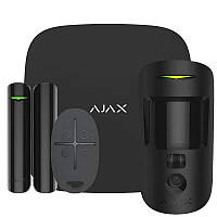 Комплект беспроводной сигнализации Ajax StarterKit Cam Plus с фотофиксацией тревог черный