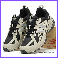 Кроссовки женские и мужские New Balance 610 v1 Beige Black / Нью Баланс 610 бежевые черные