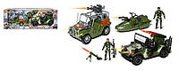 Набір спецтехніки HW-S 3707 2 машини, шлюпка, гранатомет, 3 ігрових фігурки військових, в коробці irs