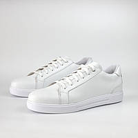 Білі шкіряні кеди кросівки кросівки чоловічі взуття великих розмірів Rosso Avangard Puran White Max Leather BS