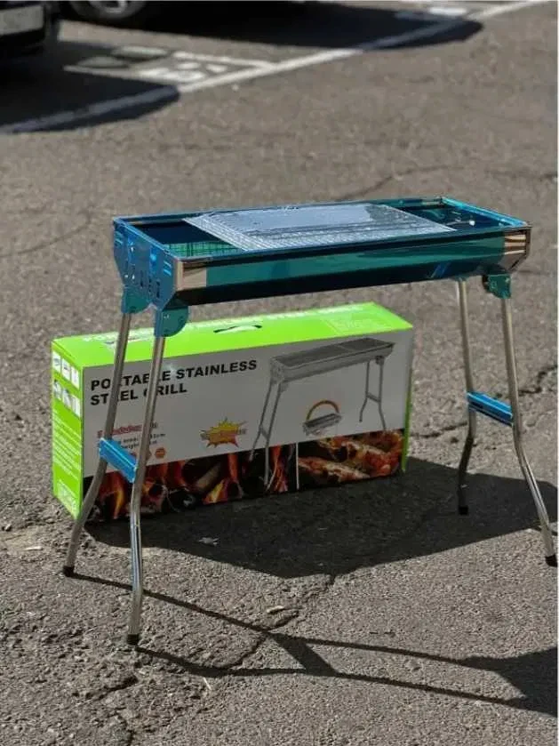 Переносний мангал із решіткою BARBECUE TRAY 883 CA-12 73 *350*190