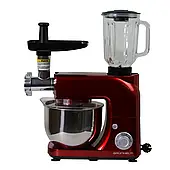 Кухонна машина Grunhelm GKM0022R 1800 Вт 5 л 6 швидкостей Функціональна кухонна машина М'ясорубка для дому