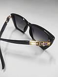 Сонцезахисні окуляри жіночі очки чорні від сонця Polaroid Жіночі сонцезахисні окуляри кішечки  з градієнтом, фото 3