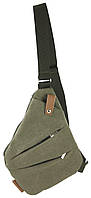 Коттоновая мужская нагрудная сумка Wallaby 1136 хаки GR, код: 7587595