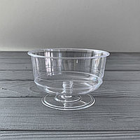 Креманка склоподібна з прозорою ніжкою 200мл (30шт/уп|90шт/ящ) ГП391