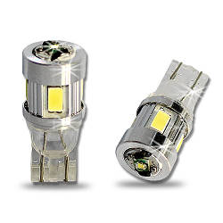 Світлодіодна Автолампа білий (White) T10 4 5630+3w Cree (220-250Lm) No polarity (Precision)