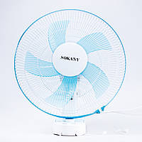Вентилятор настенный Sokany 16" Wall Fan 3 скорости 5 лопастей настольный вентилятор