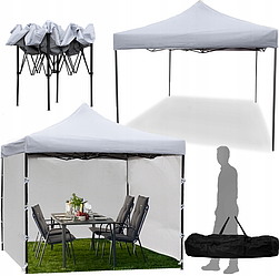 Павільйон садовий 3х3м MalTec 3 стіни світло-сірий (Польща)