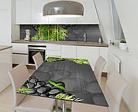 Наклейка 3Д виниловая на стол Zatarga «Сады умиротворения» 600х1200 мм для домов, квартир, ст DH, код: 6442963