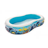 Басейн надувний овальний дитячий (262-157-46см, ремкомплект) Bestway 54118, фото 2
