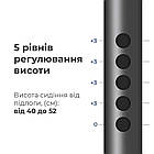 Стілець-туалет алюмінієвий з відкидними підлокітниками OSD-2107D, фото 5
