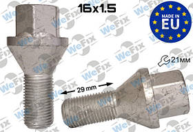 Болт колісний M16х1,5x29 конус Dacromet ключ 21 Ducato