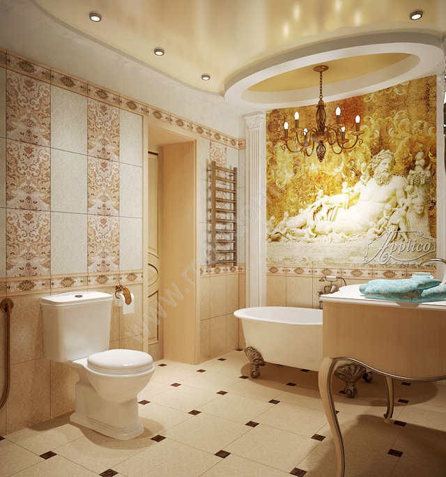 Дизайн ванної кімнати в стилі прованс