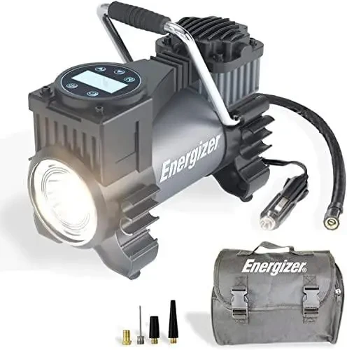 Портативний повітряний компресор для накачування шин Energizer, повітряний насос 12 В, фото 1