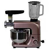 Кухонна машина Grunhelm GKM0021G 1800 Вт 5 л 6 швидкостей Планетарний міксер з блендером М'ясорубка