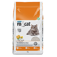 RoCat Cat Litter Orange Бентонитовый наполнитель для кошачьего туалета с ароматом цитрусовых 5 л