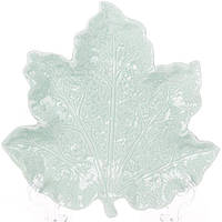 Тарелка-Блюдо Bona сервировочное Feuille Кленовый лист 20см ceramic мятная DP40206 GR, код: 7426299