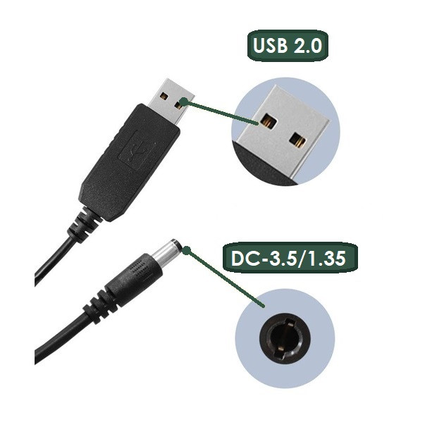 Кабель USB2.0 ->power supply line 3.5/1.35 - фото 3 - id-p2166724550