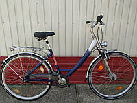 Велосипед бу из Германии Сине-серый на планетарке Shimano Nexus 28/7