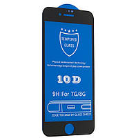 Защитное стекло 10D 9H для Apple iPhone 8 iPhone 7 Black (00003633) DH, код: 1470783