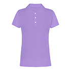 Жіноча однотонна футболка поло для друку (під нанесення принту), фото 2