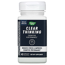 Здоров'я мозку Nature's Way Brain Health "Clear Thinking" ясне мислення (40 капсул)