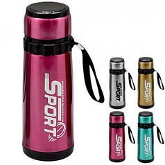 Термос 500 мл  Sport  з чашкою, нерж. сталь № Х-004