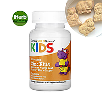 California Gold Nutrition, Zinc Plus, пастилки для дітей із цинком, натуральний смак мандарина, 90 пастилок