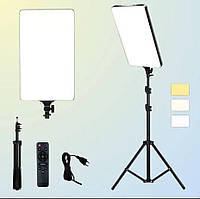 Прямоугольный видеосвет BD-P24(32х45cм) + штатив 210 см + пульт, 100 Вт. - для фото и видео