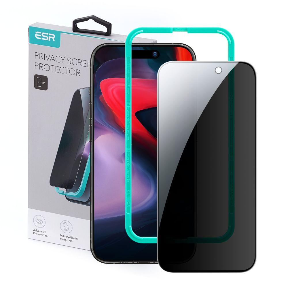 Захисне скло ESR для iPhone 15 Pro - Tempered Glass Privacy, Антишпигун (4894240174487)
