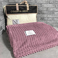 Плед-покривало з бамбукового волокна "Colorful Home" Шарпей рожевий (150x200cм), фото 2