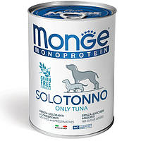 Корм Monge Monoprotein Dog Solo Tonno влажный с тунцом для взрослых собак 400 гр SC, код: 8452353