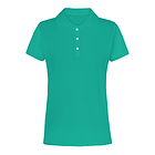 Жіноча однотонна футболка поло для друку (під нанесення принту), фото 4