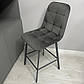 Барні стільці з оббивкою на вибір Hiko велюр тканина екошкіри без поворотного механізму з металевими ніжками, фото 3