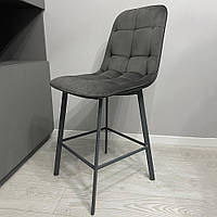 Стулья полубарные с обивкой под заказ Hiko без поворотного механизма на четырех ножках для маленькой кухни