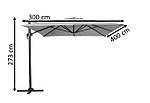 Парасоля садовий сірий Siena 3x4 м Garden Point, фото 10