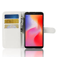 Чехол-книжка Litchie Wallet для Xiaomi Redmi 6 White (lwwh0243) BB, код: 290445