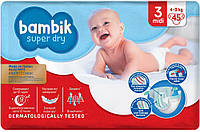 Подгузники детские Bambik Jumbo 3 Midi 4-9 кг 45 шт (4823071645743)