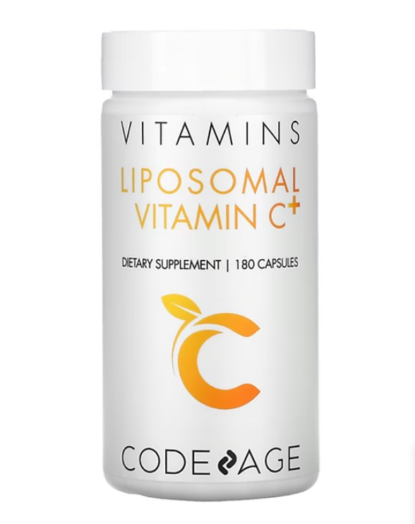 CodeAge Liposomal Vitamin C / Ліпосомальний вітамін C + цинк і біофлавоноїди 180 капсул 28/11/24