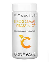 CodeAge Liposomal Vitamin C / Липосомальный витамин C + цинк и биофлавоноиды 180 капсул 28/11/24