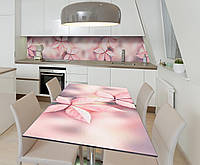 Наклейка 3Д виниловая на стол Zatarga «Листья дикого винограда» 650х1200 мм для домов, кварти PZ, код: 6510137