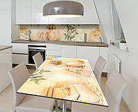 Наклейка 3Д виниловая на стол Zatarga «Бабушкина шкатулка» 650х1200 мм для домов, квартир, ст PZ, код: 6441637