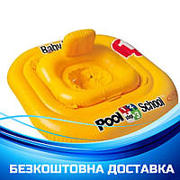 Круг для плавания с сиденьем Intex 56587 (ремкомплект, 79-79см) | Надувная платформа