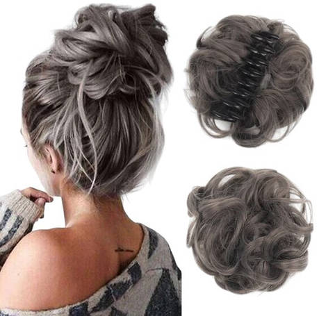 Заколка шиньйон для волосся SW4/30HL 207-dimgray, фото 1