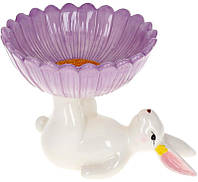 Конфетница 20х15х14см Violet Cute Rabbit Bona DP118462 GR, код: 7523326