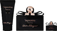 Набор Salvatore Ferragamo Signorina Misteriosa 100 мл + 5 мл парфюмированная вода, 50 мл лосьен для тела