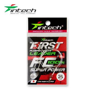 Повідець флюорокарбоновий Intech FC First Leader 25 cm 2 шт (0.55 mm/10,00 kg)
