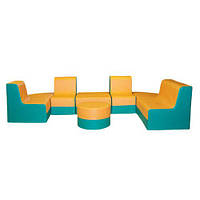 Комплект мебели Tia-Sport Умница 270х150х100 см оранжево-бирюзовый (sm-0732) GR, код: 6538559