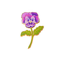 Значок BROCHE Фиалка фиолетовый BRGV113977 GR, код: 8453645